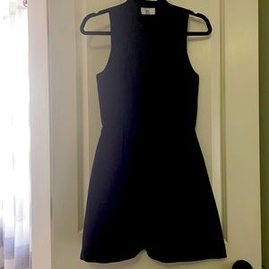 Black, Textured Dress
